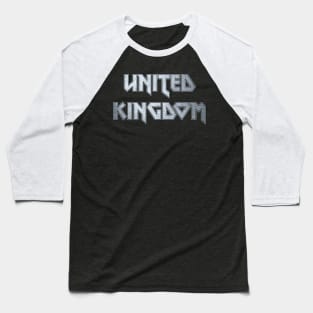 Heavy metal United Kingdom Baseball T-Shirt